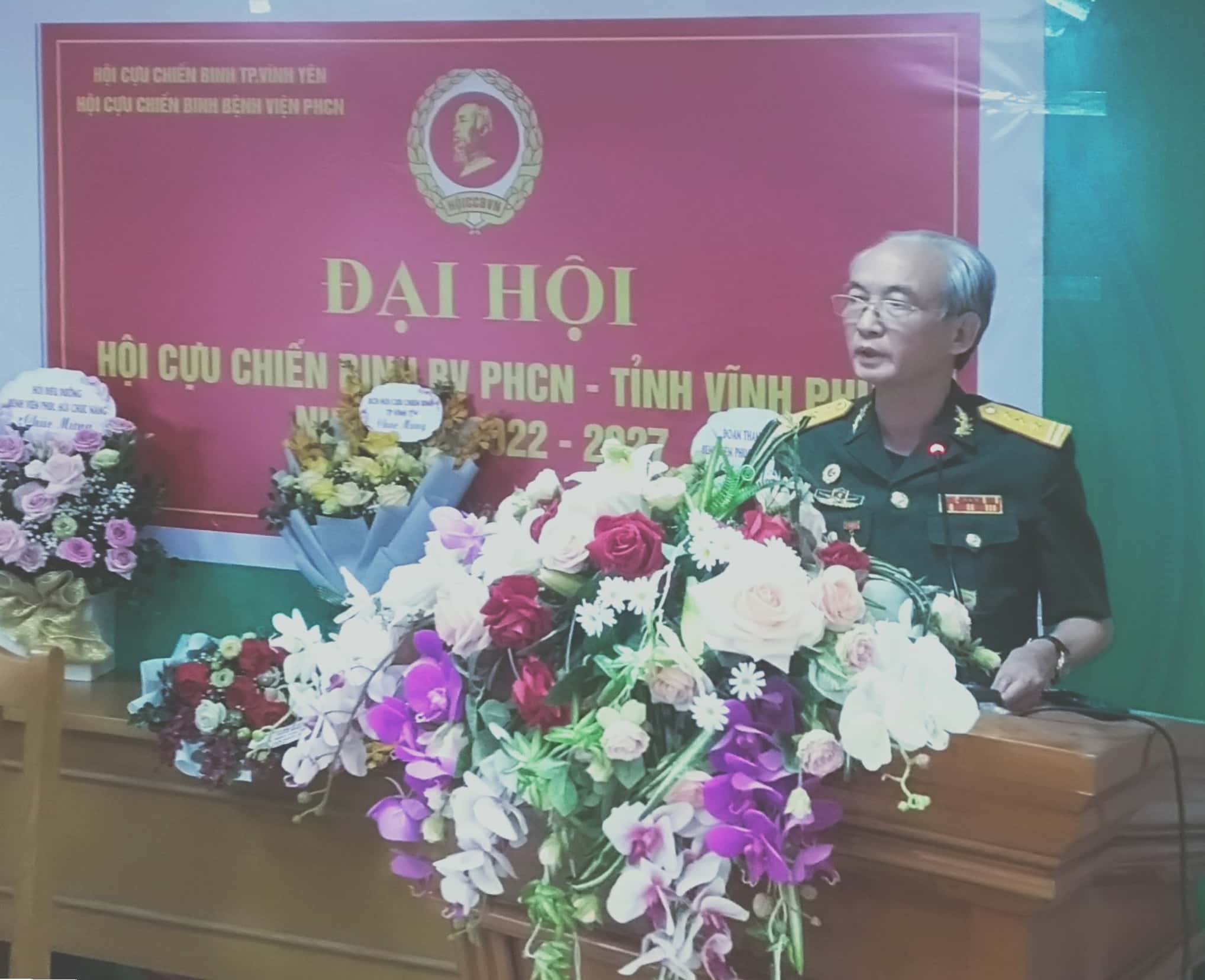  Đại hội Cựu chiến binh Bệnh viện Phục hồi chức năng tỉnh Vĩnh Phúc nhiệm kỳ 2022-2027
