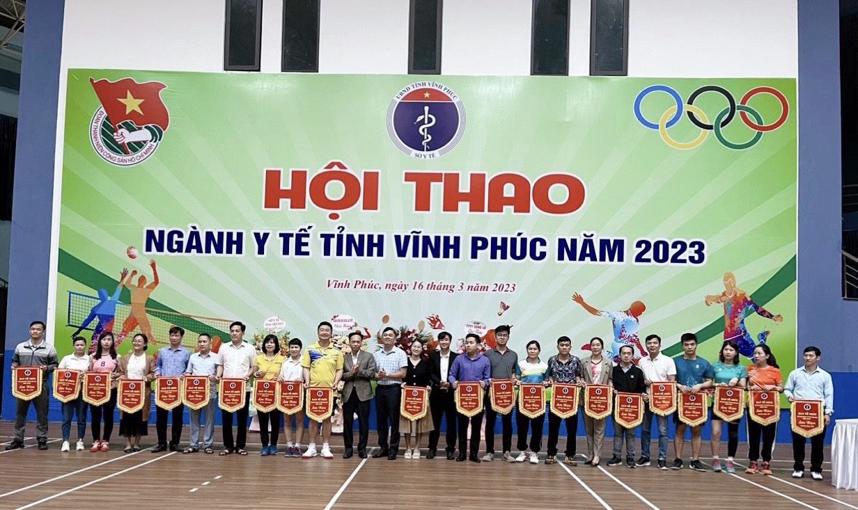 Đoàn thể thao Bệnh Viện Phục hồi chức năng tham gia Hội thao Ngành Y tế tỉnh Vĩnh Phúc năm 2023